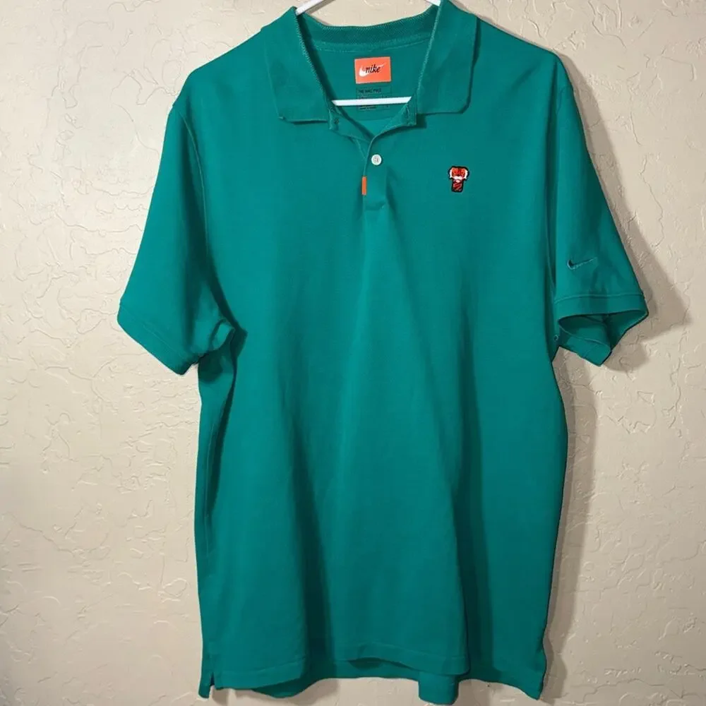 Nike Golf Tiger Woods Frank Polo Masters Green 2020 size large.